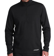 Spyder Charger Mens Therma-stretch 1/2 zip Top Black in Small was RRP £110