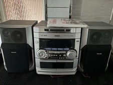 Philips FW545C Mini Hi-Fi 3CD Stereo System with Speakers and Remote