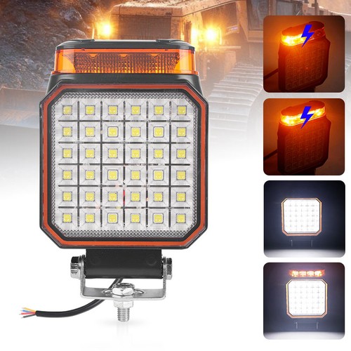 4inch 36led amber - 36led, strobe