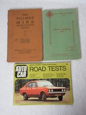 Vintage Car Books: Hillman
