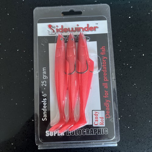 Sidewinder sandeel lures - , 6"