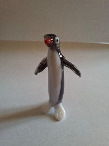 Vintage murano glass penguin - glass,