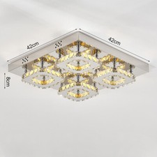 Modern LED Crystal Ceiling