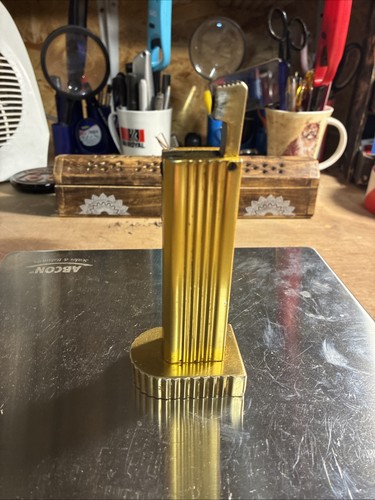 Tall table gold lighter - table,