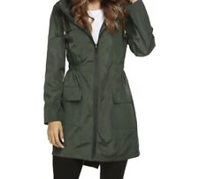 Womens Waterproof Lightweight Rain Jacket Active Outdoor Hooded Trench Raincoat