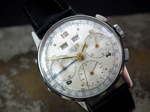 Museum condition heuer triple - condition,