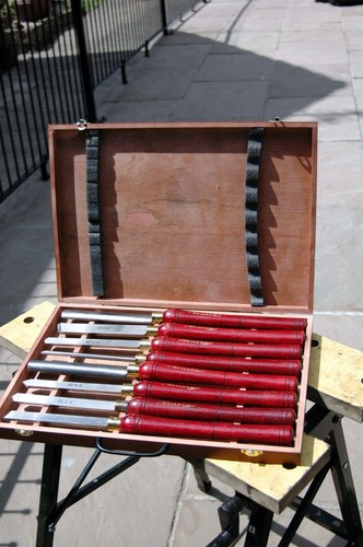 8pc chisel set - wood, lathe