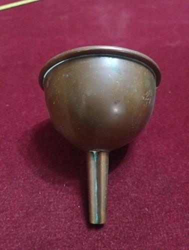 Vintage copper fuel - , funnel