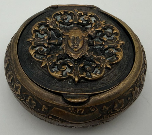 Antique art noveau gilt brass - art,