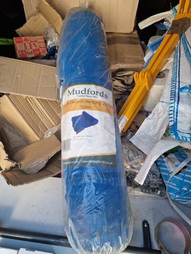 Blue debris netting - debris, x