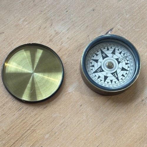 Brass cased floating card - cased,