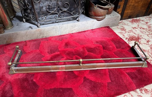 Fireplace fender adjustable - fireplace,