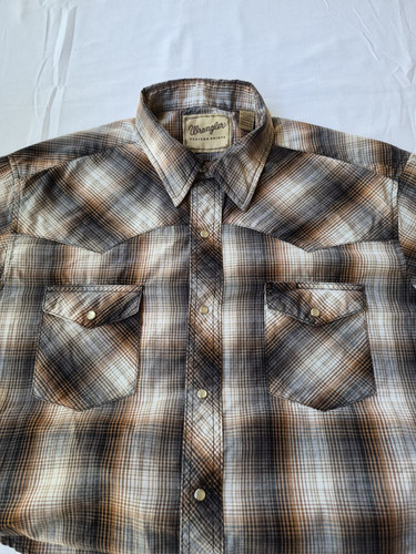 Wrangler western plaid shirt - plaid,