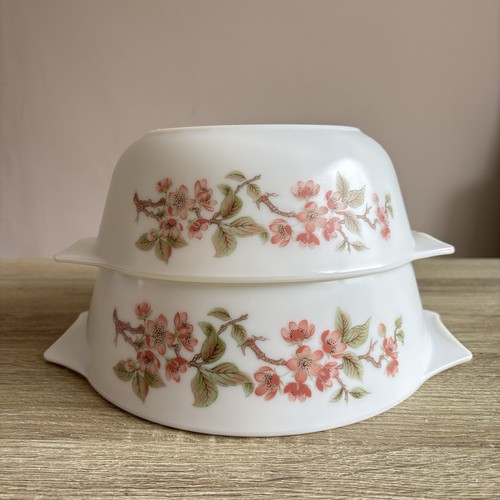 Vintage pyrex floral cherry - vintage,