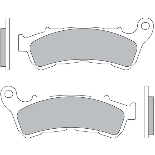 Pair organic brake pads bcr - pair, of