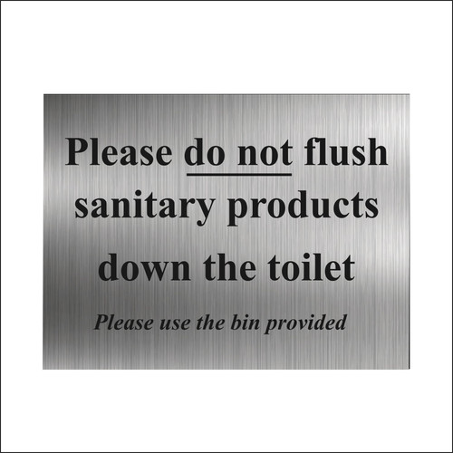Sanitary bin sign - sanitary,
