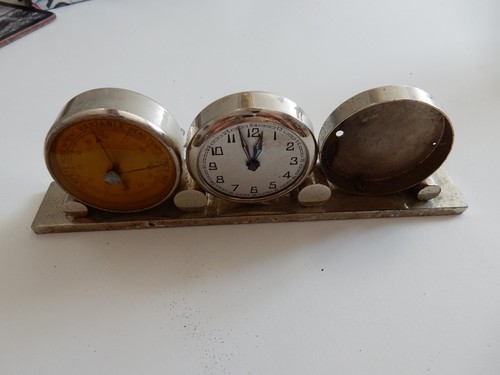 Art deco era trio clock - era,
