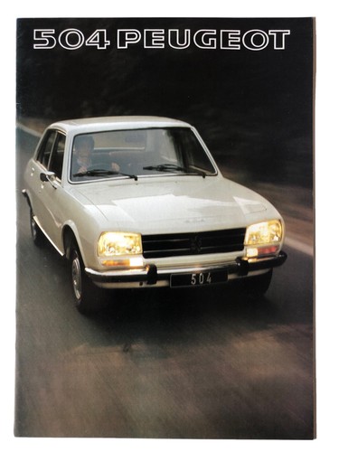 Peugeot 504 car sales brochure - 504,