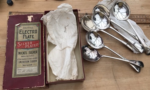 Set six vintage epns soup - vintage,