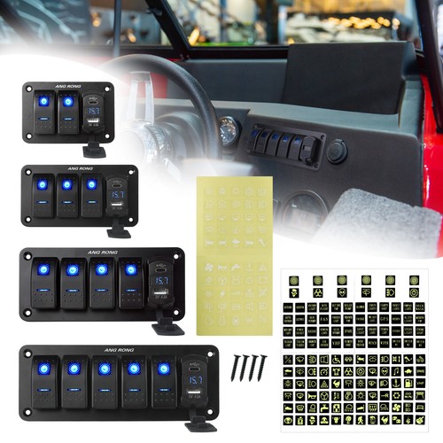 Led rocker switch toggle panel - led,