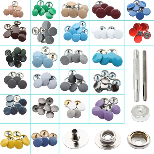 Press studs 15mm - press,
