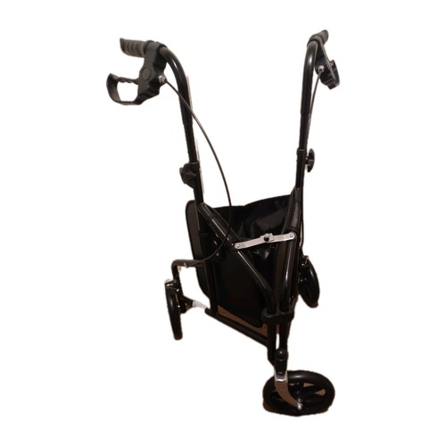 Foldable tri rollator black - foldable,