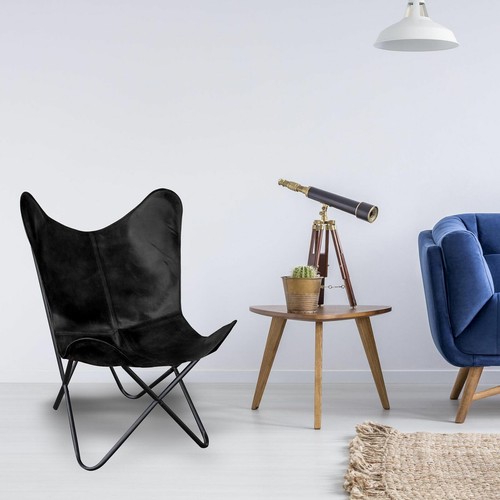 Black buffalo leather - black,