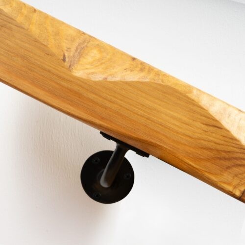 Live edge slim stair rail - stair,