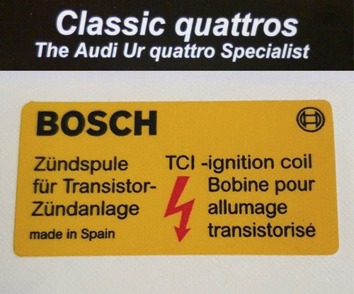 Under bonnet ignition coil - under,