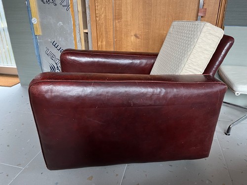 Vintage leather club chair - vintage, by
