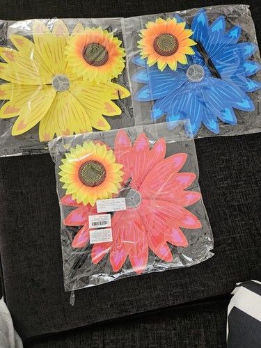 Sunflower windmills bird - windmills,
