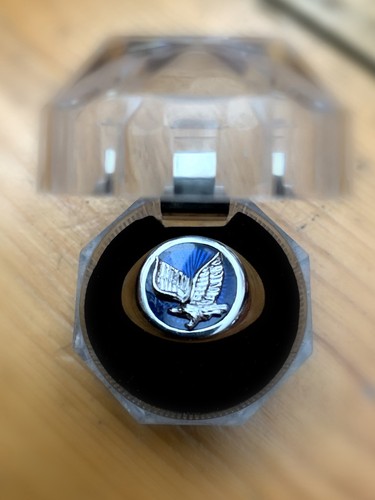 Mens eagle signet - eagle, blue