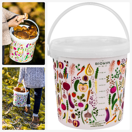 Litre bucket lid scale - bucket, +