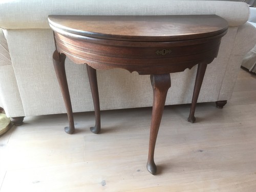Period mahogany demi lune - period,