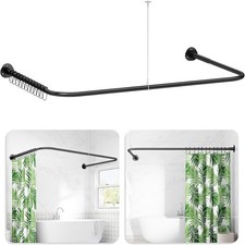 U L Shaped Shower Curtain Rail