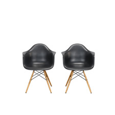 Vitra Black DAW Chairs by