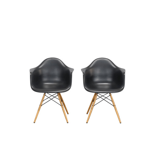 Vitra black daw chairs - daw,