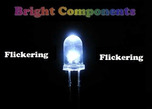 White flickering led 3mm - flickering,