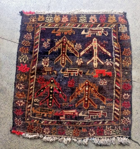 Hand made afghan war - war, rug