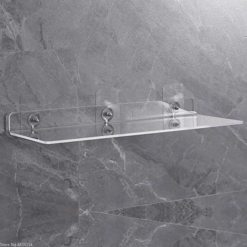 Clear acrylic floating wall - clear,