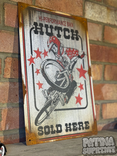 Hutch bmx rusty sign vintage - bmx,