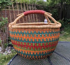 Bolga basket from ghana - basket,