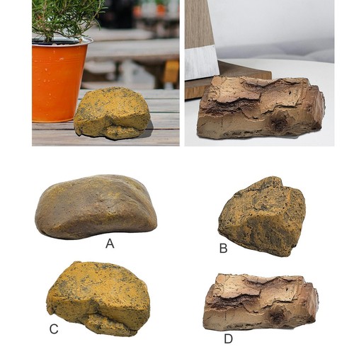 Hide key fake rock spare - fake,