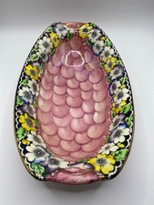 Maling dark Pansy oval bowl