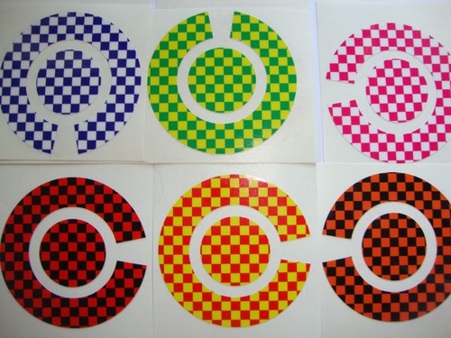 New check bowls - check, stickers