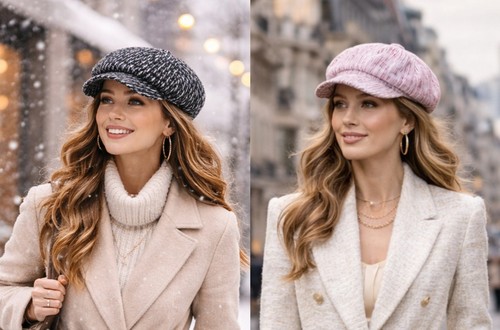 Womens bakerboy hat wool - womens,