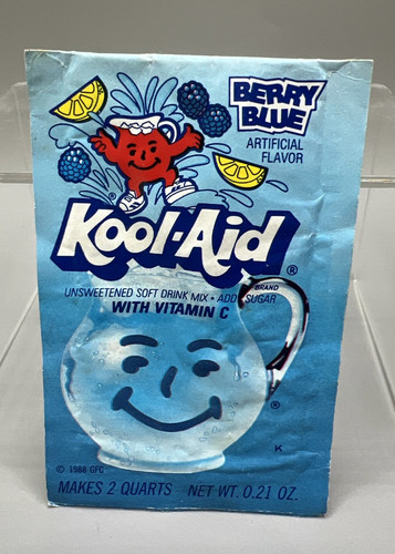 Kool aid berry blue 1988 - kool-aid,