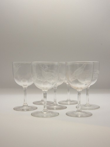 Seven victorian etched signed - seven,