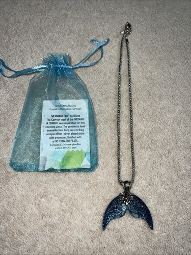 Mermaid tail necklace with - tail,