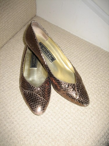 Renee vintage shoes bronze - renee,